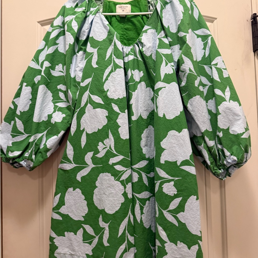 kate spade Bright Green Top with Label Detail